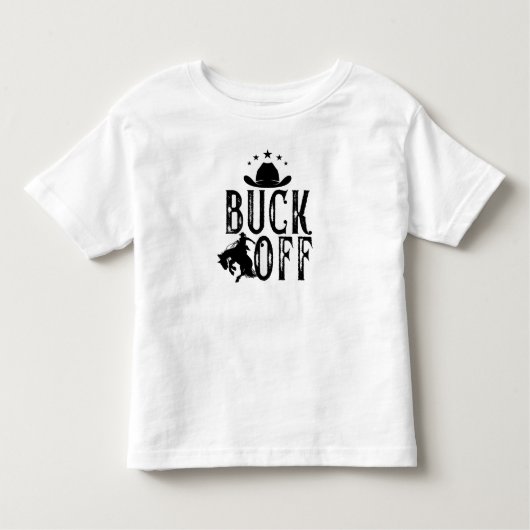 Buck off Western thema cowboy rodeo Kinder Shirts (Voorkant)