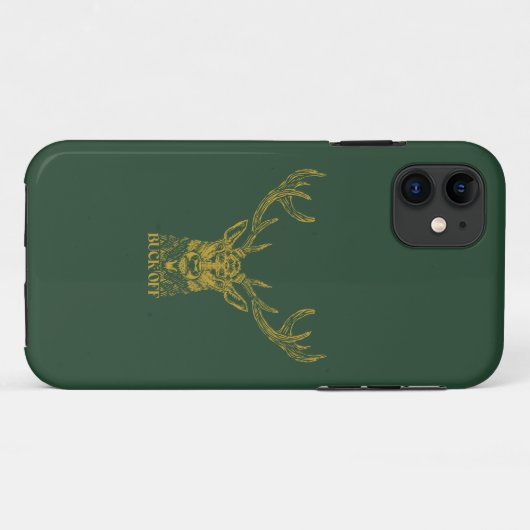 Buck off wilde herten Case-Mate iPhone case (Achterkant (horizontaal))