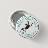 Buck Old Age-toets Ronde Button 3,2 Cm (Voorkant /achterkant)