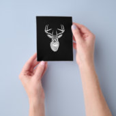 Buck on Black design White Tail Deal Flyer (Hand)