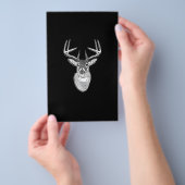 Buck on Black design White Tail Deal Flyer (Hand)