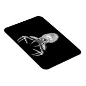 Buck on Black design White Tail Deal Magneet (Rechterzijde)