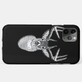 Buck on Black White Tail Deer Case-Mate iPhone Case (Achterkant (horizontaal))