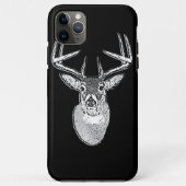 Buck on Black White Tail Deer Case-Mate iPhone Case (Achterkant)