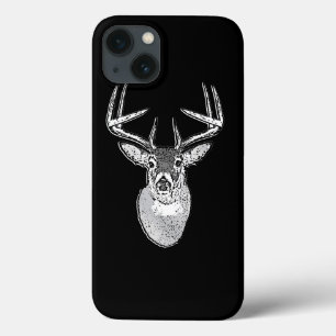 Buck on Black White Tail Deer Case-Mate iPhone Case