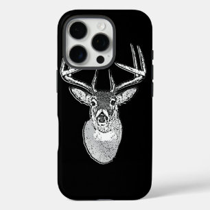 Buck on Black White Tail Deer iPhone 16 Pro Hoesje