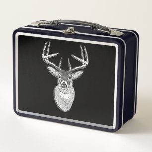 Buck on Black White Tail Deer classic