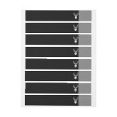 Buck on Black White Tail Deer head (Vel)