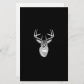 Buck on Bold Black White Tail Deal Briefpapier (Voorkant / Achterkant)