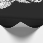 Buck on Bold Black White Tail Deal Cadeaupapier (Hoek)