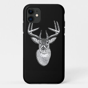 Buck on Bold Black White Tail Deal Case-Mate iPhone Case