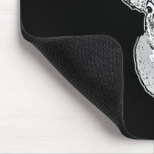 Buck on Bold Black White Tail Deal Muismat (Hoek)