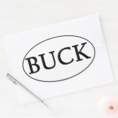 BUCK Ovale Logo Ovale Sticker (Envelop)