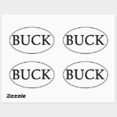 BUCK Ovale Logo Sticker (Vel)