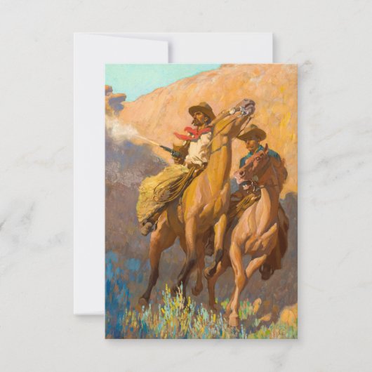 Buck Peters, Ranchman van Maynard Dixon Bedankkaart (Voorkant)