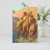 Buck Peters, Ranchman van Maynard Dixon Bedankkaart (Staand voorkant)