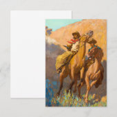 Buck Peters, Ranchman van Maynard Dixon Bedankkaart (Voorkant / Achterkant)