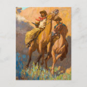 Buck Peters, Ranchman van Maynard Dixon Feestdagenkaart (Voorkant)