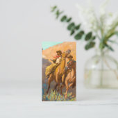 Buck Peters, Ranchman van Maynard Dixon Visitekaartje (Staand voorkant)