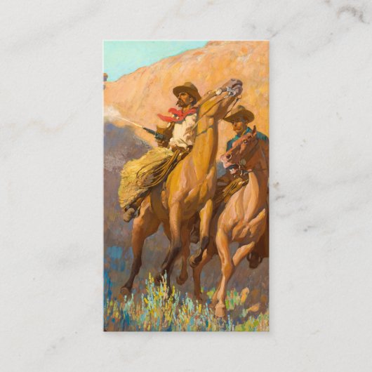 Buck Peters, Ranchman van Maynard Dixon Visitekaartje (Voorkant)