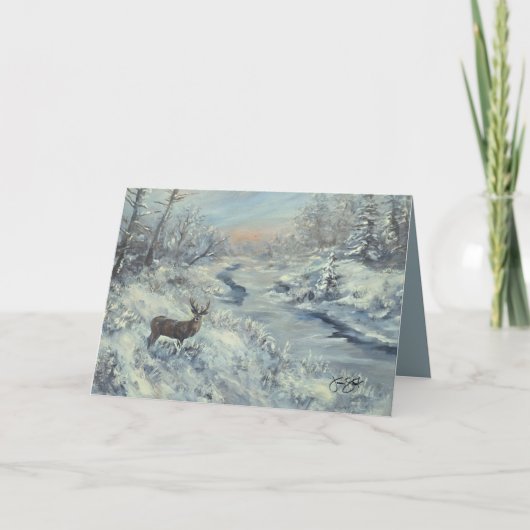 Buck rivier feestdagen kaart (Voorkant)