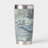 Buck Rivier Winter Geïsoleerde Drinkbeker (Achterkant)