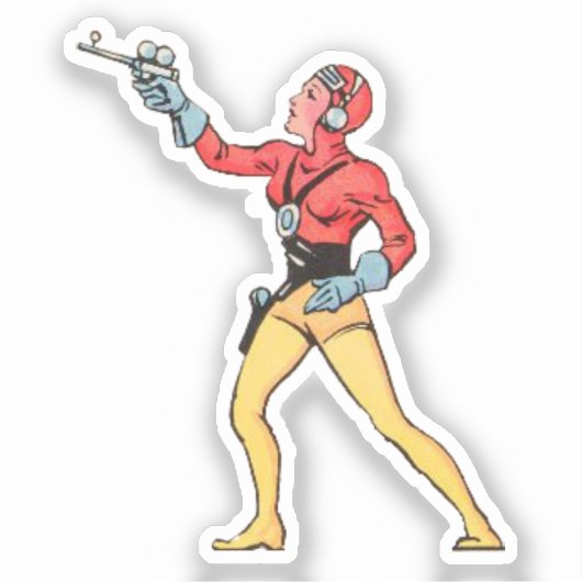 Buck Rogers 1930s Sticker (Voorkant)
