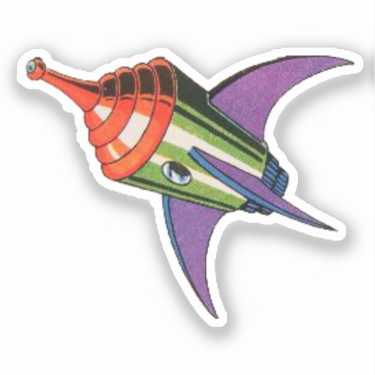 Buck Rogers 1930s Sticker (Voorkant)