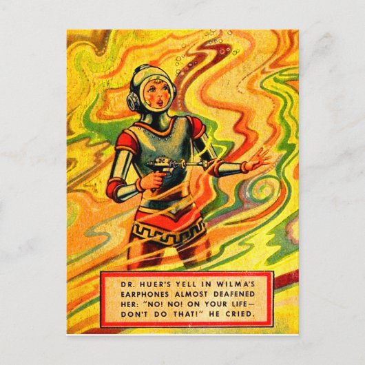 Buck Rogers uit 1930 komiek Wilma Deering Briefkaart (Voorkant)