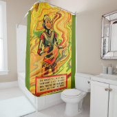 Buck Rogers uit 1930 komiek Wilma Deering Douchegordijn (In situ)