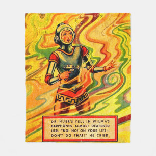 Buck Rogers uit 1930 komiek Wilma Deering Fleece Deken
