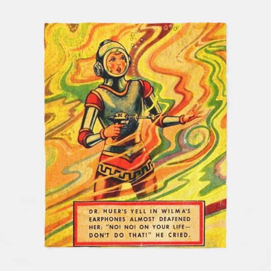 Buck Rogers uit 1930 komiek Wilma Deering Fleece Deken (Voorkant)