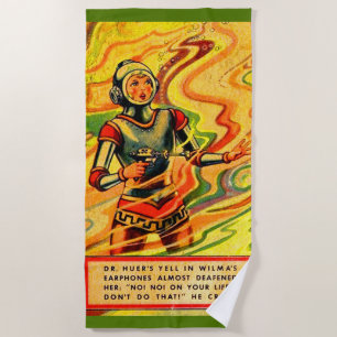 Buck Rogers uit 1930 komiek Wilma Deering Strandlaken