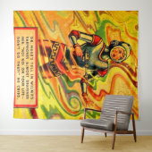 Buck Rogers uit 1930 komiek Wilma Deering Wandkleed (In Situ (horizontaal))