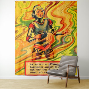 Buck Rogers uit 1930 komiek Wilma Deering Wandkleed