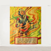 Buck Rogers uit 1930 komiek Wilma Deering Wandkleed (Voorkant)