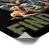 Buck rond en ontdek de grappige Trump Camo-jacht Poster (Hoek)