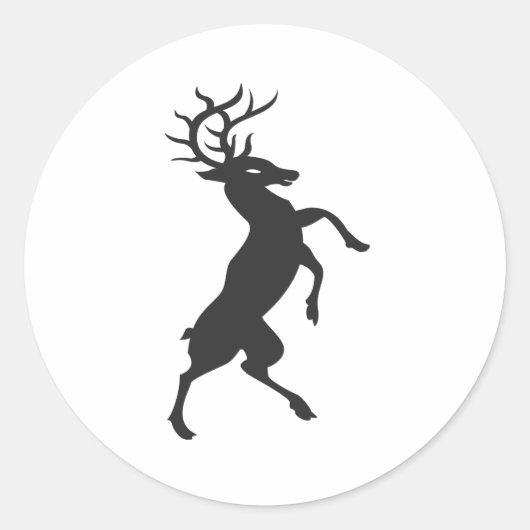 Buck Ronde Sticker (Voorkant)