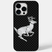 Buck Running White Tail Deer on Carbon Fibre Case-Mate iPhone Case (Achterkant)
