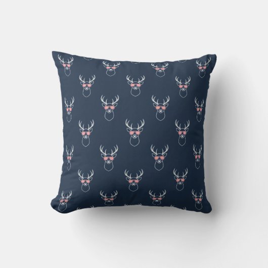 Buck Sihouettes Throw Pillow Kussen (Voorkant)