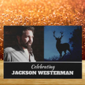 Buck Silhouette bij Night Memorial Guest Book Gastenboek