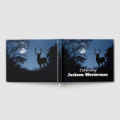 Buck Silhouette bij Night Memorial Guest Book Gastenboek (Volledig)