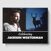 Buck Silhouette bij Night Memorial Guest Book Gastenboek (Voorkant)