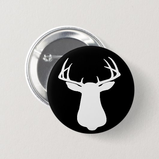 BUCK SILLHOUETTE RONDE BUTTON 5,7 CM (Voorkant /achterkant)