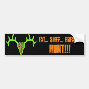 Buck Skull Hunt Bumpersticker