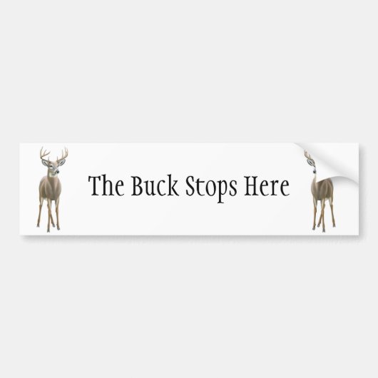 Buck Stops here Bumpersticker (Voorkant)