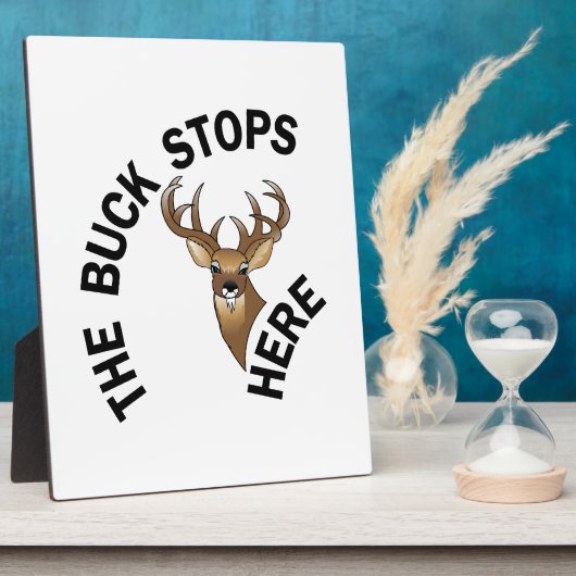 Buck Stops here Fotoplaat (Zijkant)