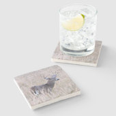 Buck Stops here Stone Onderzetter (Zijkant)