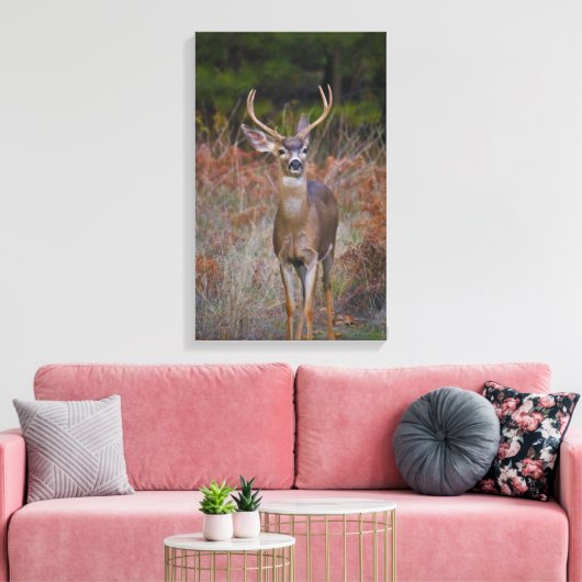 Buck stopt hier! canvas afdruk (Insitu (Woonkamer))