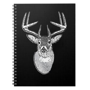Buck trofee op Black White Tail Deer Notitieboek